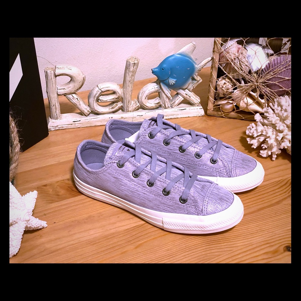 CONVERSE PURPLE AND METALLIC OXFORD SNEAKER